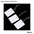 thumbnail image 3 of kurtrusly 90 Pieces Marking Tag Hang Tags Display Label with Elastic String Attached Blank Common Suitable for Clothing Displaying Usage TLX-022, 3 of 6