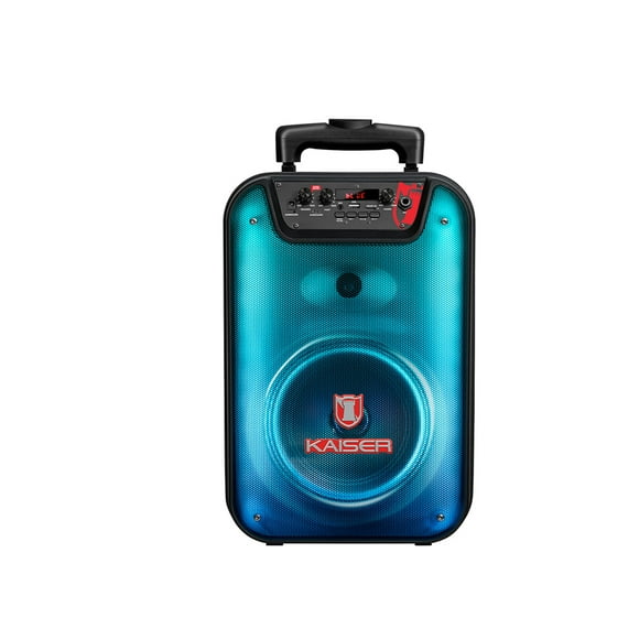 Bafle portátil Kaiser 8 pulg 20 W RMS con micrófono alámbrico KSW-3508