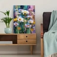 thumbnail image 5 of Abstract Impressionist Daisy Oil Canvas Print, Suitable for Living Room, Bedroom, Office, Kitchen Decor, 5 of 8