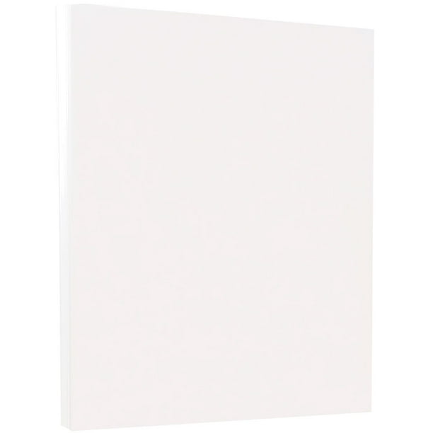 JAM Vellum Bristol Cardstock, 8.5x11, 50/Pack, 67lb White