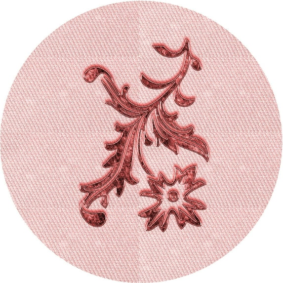 Ahgly Company Indoor Square Patterned Pink Bubble Gum Pink Area Rugs, 3' Square