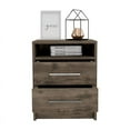 thumbnail image 1 of TUHOME Eter Nightstand  Engineered Wood Nightstands in  Brown, 1 of 9