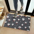 thumbnail image 2 of Dark Christmas Snowman Pattern Door Rugs,Washable Non Slip Door Mats Indoor,Decorative Door Mats,Entry Mat Indoor for Entrance,Bedroom,Kitchen,Bathroom,16"x24", 2 of 6