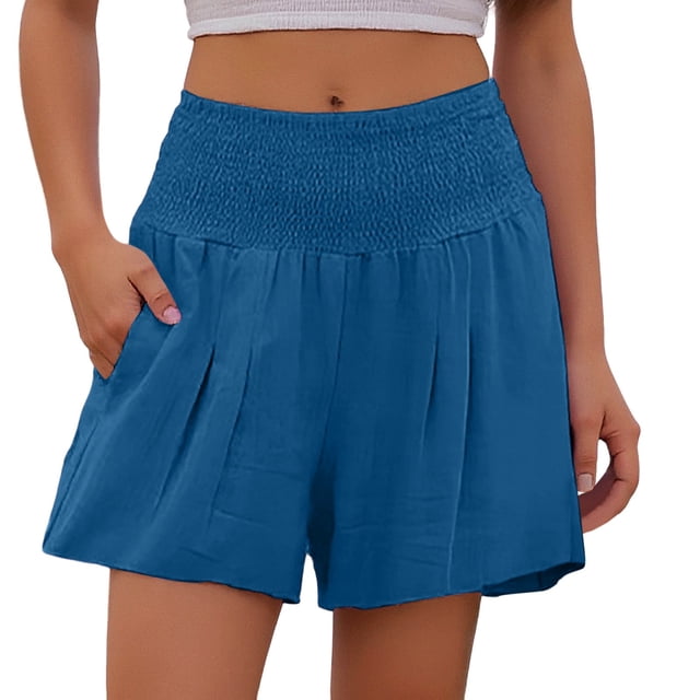 Vaqueros cargo de cintura media para mujer - Pantalones vaqueros elásticos de pierna ancha con bolsillos - Ligeros y transpirables para todas las estaciones, lavables a máquina
