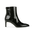 thumbnail image 2 of Sam Edelman Ulissa Black Patent Pointed Toe Side Zip Kitten Heel Ankle Fashion Boots (Black, 6.5), 2 of 3