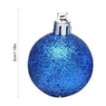 thumbnail image 3 of Honeeladyy 24Pcs Christmas Balls Ornaments for Xmas Christmas Tree, Solid Color Shatterproof Christmas Tree Decorations Hanging Ball for Holiday Wedding Party Decoration (Blue, 1.18"-3CM), 3 of 6