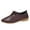 Brown, variant on Mortilo Fashion Womens Breathable Lace Up Shoes Flats Casual Shoes PU casual shoes for Women Coffee
