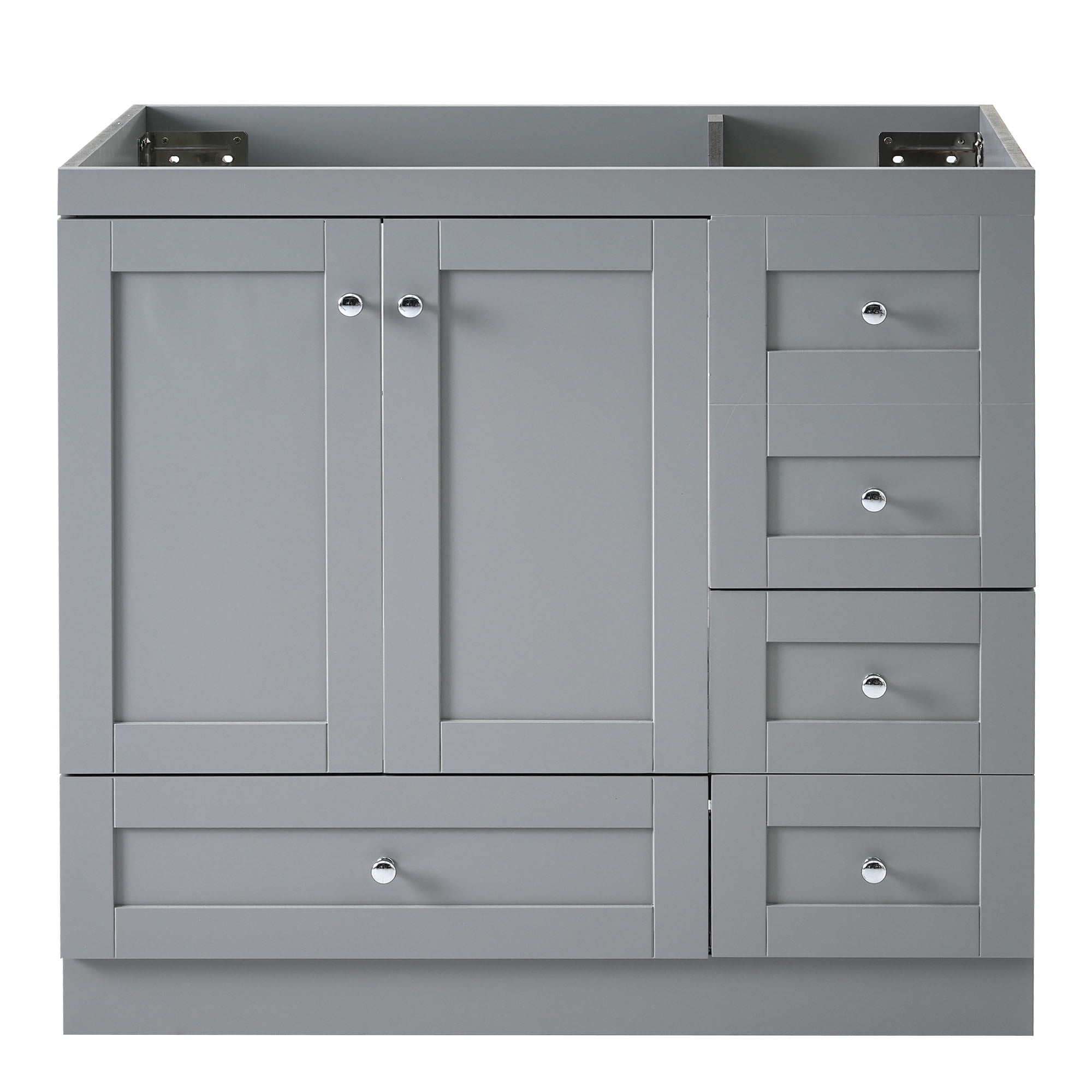 MAYEERTY 36" Bathroom Vanity - Cabinet Only, Sink Not Included, Versatile Design for Bathroom Organization