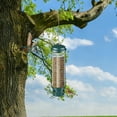 thumbnail image 3 of Squirrel Proof Bird Feeder With Adjustable And Weather Guard For Outdoor Garden Wild Birds Heavy Duty Rustproof Large Capacity Easy Fill Hanging Portable Removable Tray Base, 3 of 3