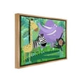 thumbnail image 4 of Stupell Industries Jungle Wildlife Animals Animals & Insects Painting Brown Floater Framed Canvas Art Print Wall Art, 21 x 17, 4 of 10