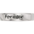thumbnail image 3 of Sterling Silver Cz Enameled Love Forever Ring (Size 7) Made In Thailand qr6584-7, 3 of 5
