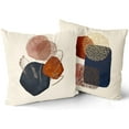 thumbnail image 2 of Boho Navy Blue Burnt Orange Pillow Covers 20X20 In Mid Century Modern Aesthetic Colorful Pillow Cases Set of 2 Abstract Geometric Minimalist Throw Pillow Home Decor For Room Couch Sofa Patio Porch, 2 of 6