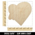 thumbnail image 2 of Made with Love in Heart Wood Shape Unfinished Piece Cutout Craft DIY Projects - 6.25 Inch Size - 1/4 Inch Thick, 2 of 7