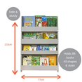 thumbnail image 3 of Paperflow USA BC-PGNL The Tidy Books Kids Bookshelf, Pale Grey, 3 of 5