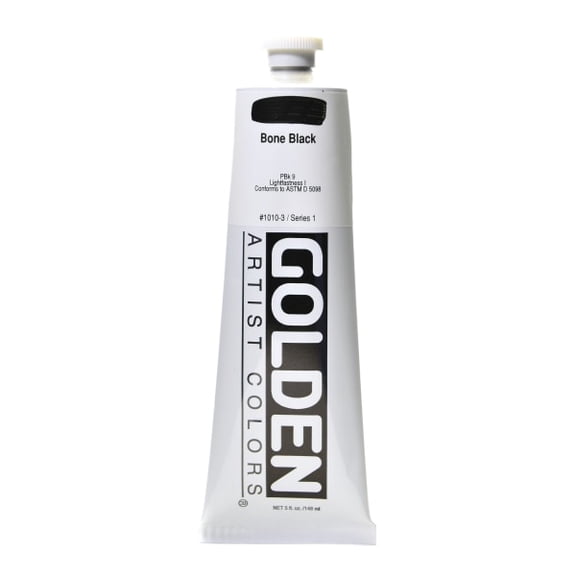 Golden - Heavy Body Acrylic - 5 oz. Tube - Bone Black