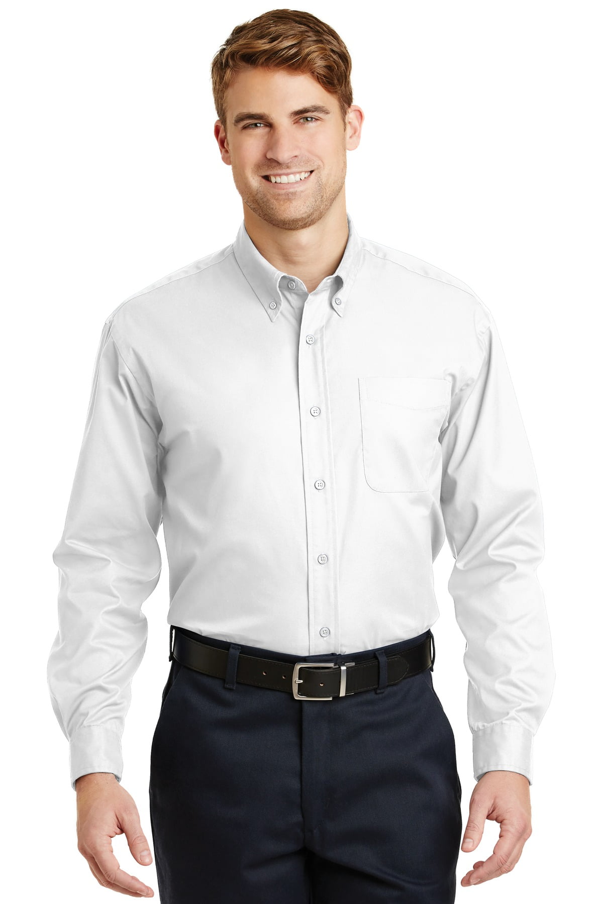 Cornerstone - Long Sleeve SuperPro Twill Shirt - Walmart.com - Walmart.com