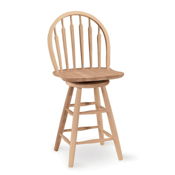 Windsor Arrowback Swivel Counter Stool Unfinished