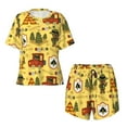 thumbnail image 4 of Lsque Forest Guard Women's Short-Sleeved Pajama Set - 2 Piece Soft and Lightweight Sleepwear Set-XX-Large, 4 of 9