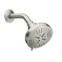 Moen Hydro Energetix Brushed Nickel Bathroom Showerhead with Eight Spray Functions, 200W0SRN