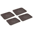 thumbnail image 1 of Unique Bargains 4Pack 14' x 18' Plastic Fast Food Trays Bulk Rectangular Serving Trays, Coffee, 1 of 6