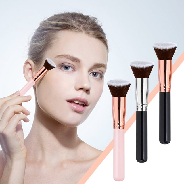 Vaidha Makeup Brush Powder Blusher Brush Round Head Head Flat Head Powder Brush Makeup Tool