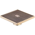 thumbnail image 4 of 10 X 10cm Square Bathroom Shower Drain Floor Trap Trap Grate Waste Strainer Wire Floor Drains Antique Brass, 4 of 4