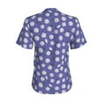 thumbnail image 3 of Uemuo Daisies Flowers Printed Women's Classic V-Neck T-Shirt - Soft, Breathable, Moisture-Wicking, Perfect for Casual, Office, Travel, and Everyday Wear-X-Large, 3 of 5