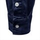 thumbnail image 3 of Camisas De Vestir Para Hombre Azul Camisa vaquera ajustada de manga larga informal de nueva otoño a la moda para hombre (Navy, XXL), 3 of 7