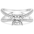 thumbnail image 4 of IGI Certified 5 Carat Cushion Shape Lab Grown Diamond Engagement Ring | 14K White Gold | Antique Allure Vintage Lab Diamond Ring | FG-VS1-VS2 Quality Friendly Diamonds, 4 of 6