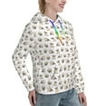 thumbnail image 6 of Honeii Pugs Pattern Womens Oversized Hoodies Long Sleeve Sweatshirts Pullover Fall Outfits with Pocket-XX-Large, 6 of 7