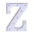 thumbnail image 2 of Light up Letter LED 8.6inch Alphabet Number Symbol Plastic Battery Operated Party Sign Wedding Festival Stand Decoration Christmas Party, Bar, Night Light, Home Decor (Letter Z), 2 of 5