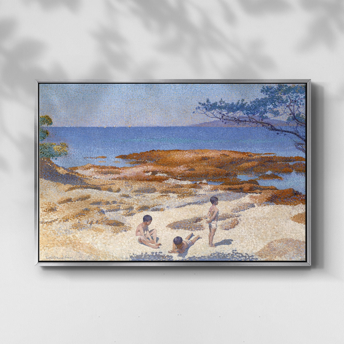 Vintage Landscape-CXXII By Wexford Home Framed in Silver Wood Gallery Wrapped Canvas 27 in. x 41 in.