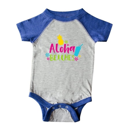 

Inktastic Aloha Beaches Flowers Pineapple Cocktail Gift Baby Boy or Baby Girl Bodysuit