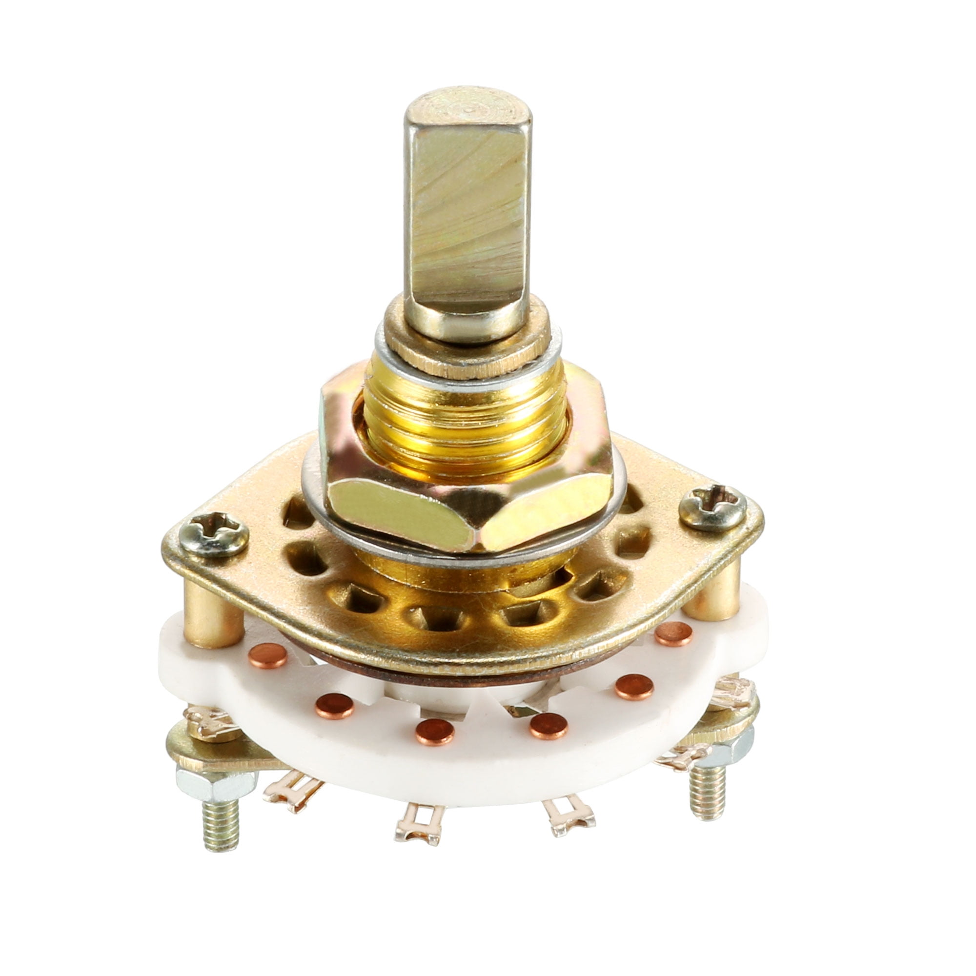 2P5T 2 Pole 5 Position Selectable 1 Deck Band Selector Rotary Switch