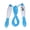 Blue, variant on M Buder Professional Counting Jump Rope with LCD Display, Adjustable PVC Skipping Rope for Fitness Training and Student Sports Tests, Blue (7.5 inches / 19 cm Handle)