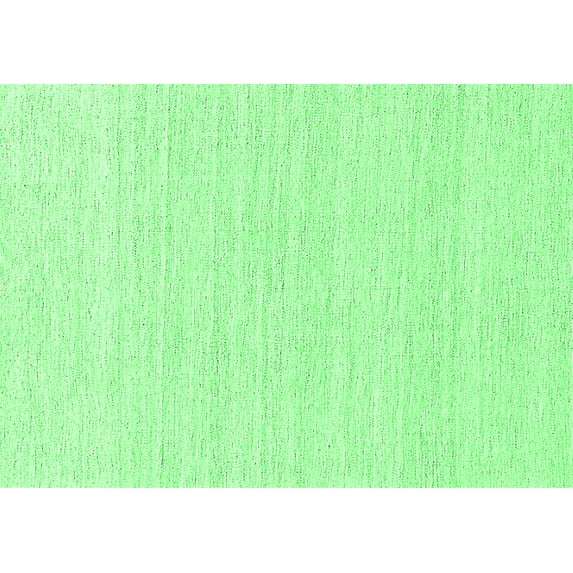 Ahgly Company Indoor Rectangle Solid Emerald Green Modern Area Rugs, 7' x 9'
