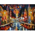 thumbnail image 2 of Art.com The Town Bridge Stretched Canvas Print Wall Art by Leonid Afremov, 32" x 24", 2 of 4