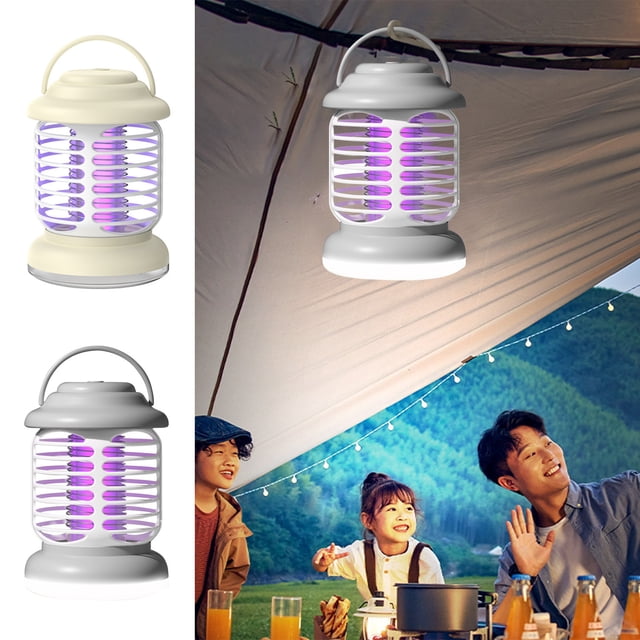 Xihbxyly Matamosquitos Recargable, Trampa para Insectos de Alta Potencia de 4200 V, Luz Led 3 En 1 y Mata Insectos, Uso En Interiores y Exteriores, Diseño Compacto y Portátil, Seguro para Mascotas, T