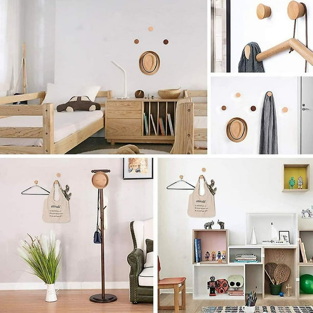 Percheros redondos de madera new arrivals