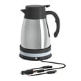 thumbnail image 1 of Hervidor Eléctrico para Automóvil, Hervidor de Agua Caliente, Acero Inoxidable de 24 V, Apagado Automático de 1200 Ml, Hervidor de Agua para Acampar a Plata Macarena Caldera para coche, 1 of 8