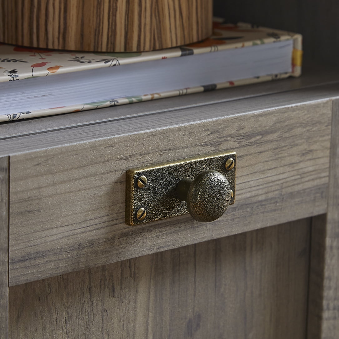 Better Homes & Gardens Modern Farmhouse L-Desk, Rustic Gray Finish