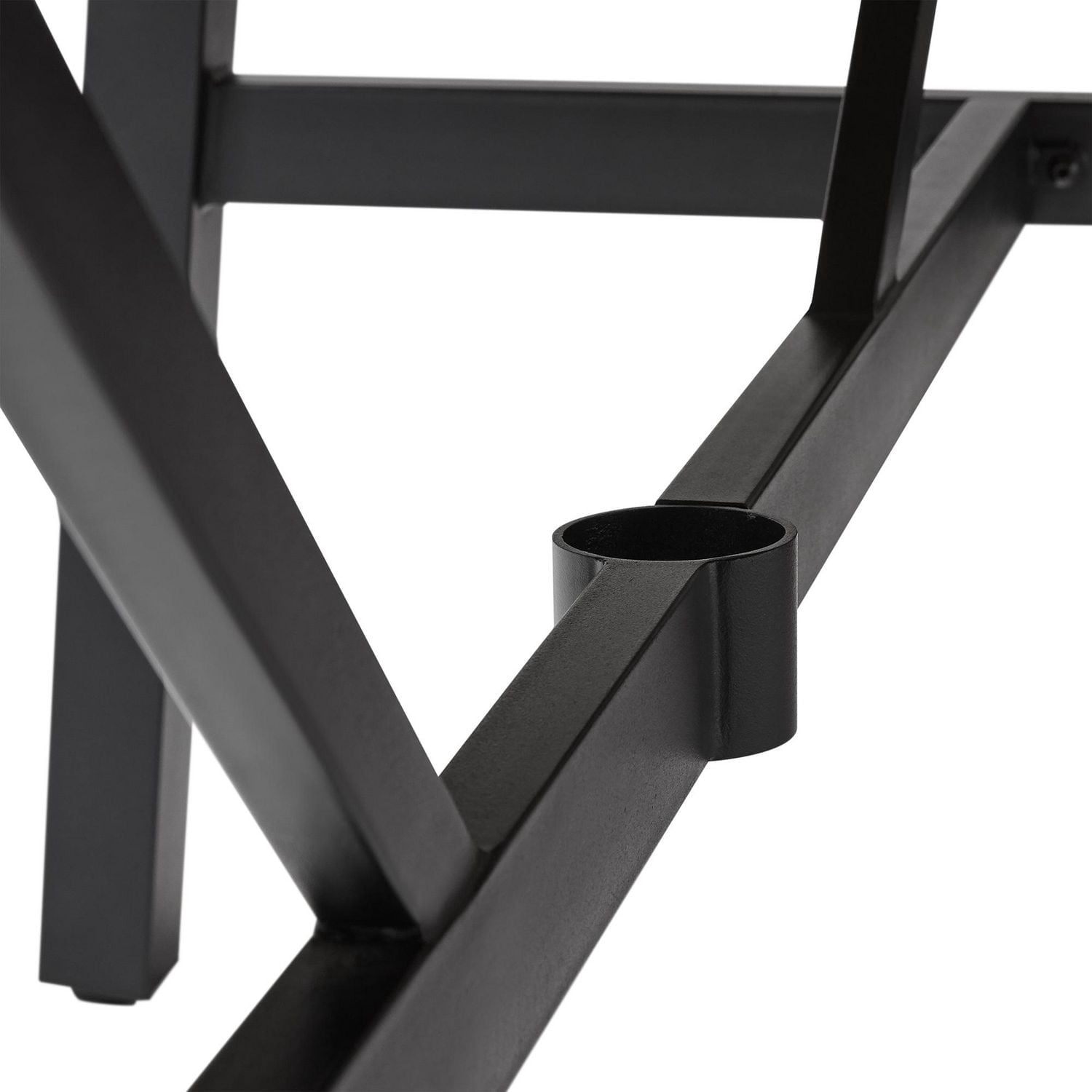Better Homes & Gardens Kennedy Pointe Steel Patio Outdoor Dining Table, Brown