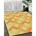 thumbnail image 2 of Ahgly Company Indoor Rectangle Patterned Chrome Gold Yellow Area Rugs, 4' x 6', 2 of 6