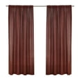 thumbnail image 2 of Better Homes & Gardens Light Filtering Linen Blend Rod Pocket Curtain, Single Panel, Deep Redwood, 50" W x 108" L, 2 of 6