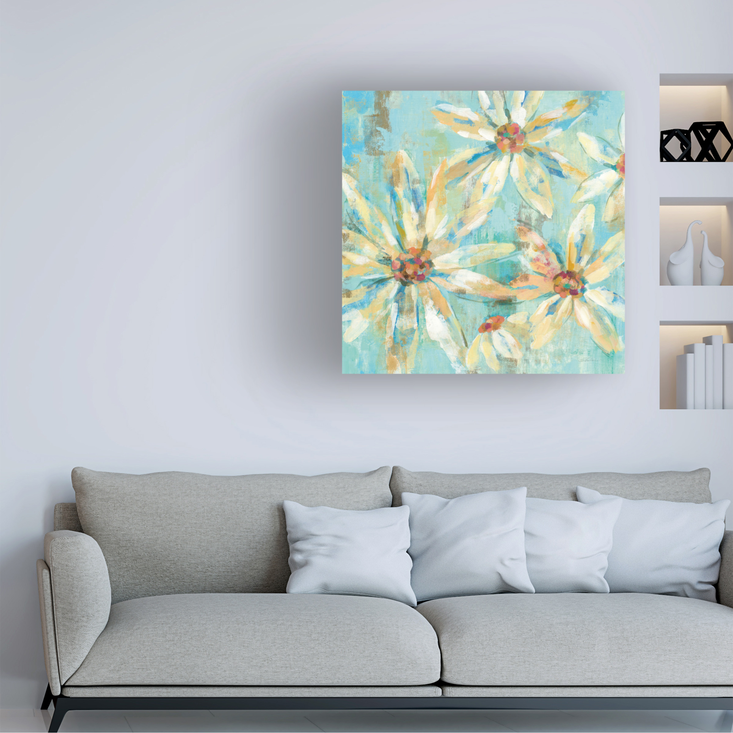 Trademark Fine Art 'Fjord Floral I' Canvas Art by Silvia Vassileva