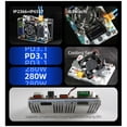 thumbnail image 5 of Módulo de Carga Rápida PD3.1 de 140 W + 140 W, 0,96 Pulgadas, Li/Li-Iron 21700/18650, 2S/3S/4S/5S/6S, Placa Base XT30 para Batería Externa DIY., 5 of 5