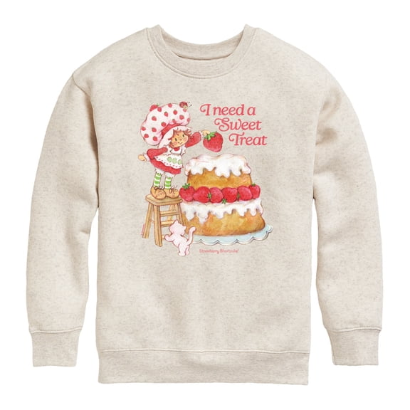 Strawberry Shortcake - Sweet Treat - Youth Girls Crew Fleece Sweatshirt