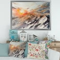 thumbnail image 3 of Designart 'Majestic Sunset Glow on The Mountains Landscape' Traditional Framed Art Print, 3 of 4
