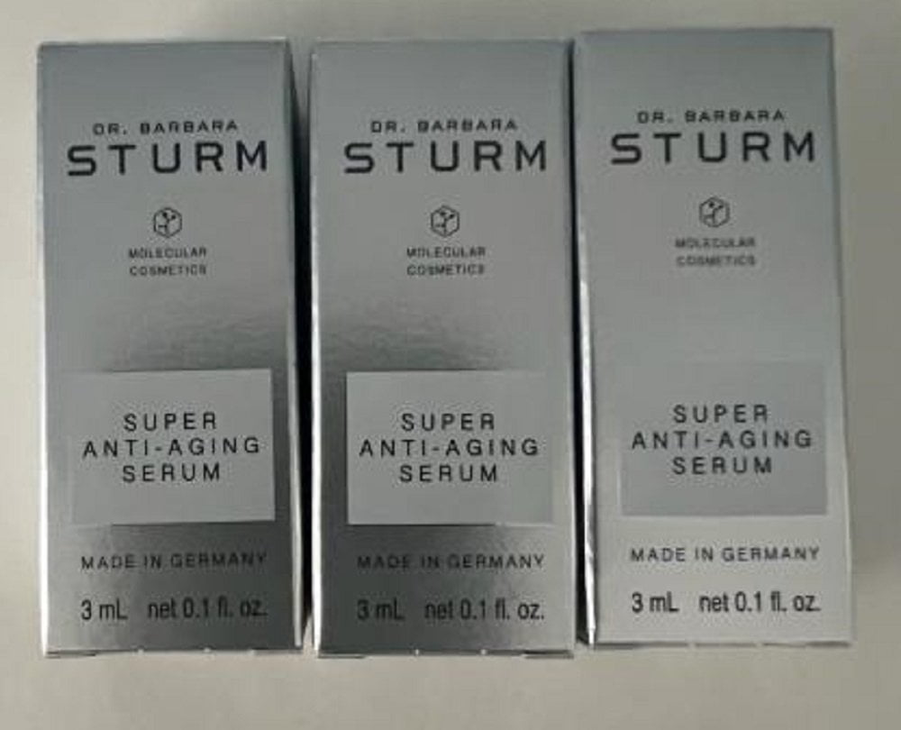 LOT of 3  Dr Barbara Sturm Super Anti Aging Serum - Three Pieces Set