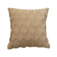 thumbnail image 1 of HEVIRGO Throw Pillow Cover Geometric Tear Resistant Plush Solid Color Simple Style Cushion Case for Bedroom, 1 of 10
